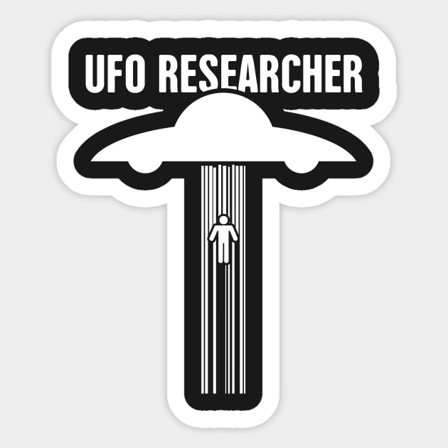 UFO Researcher | Alien Abduction Sticker by MeatMan